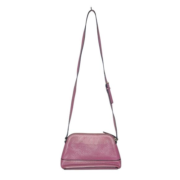 Kate Spade Hanna Bay Pink Purple Crossbody Bag Handbag Pebbled Leather - Picture 4 of 6